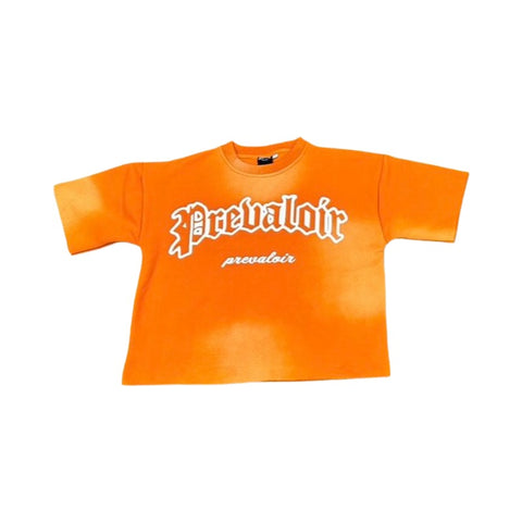 Acid washed orange prevaloir tee