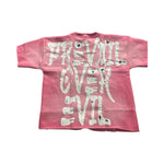 Acid washed pink prevaloir tee