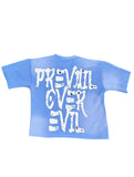 Acid washed light blue prevaloir tee