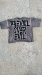 Charcoal grey acid washed prevaloir tee