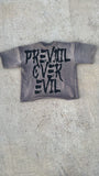 Charcoal grey acid washed prevaloir tee